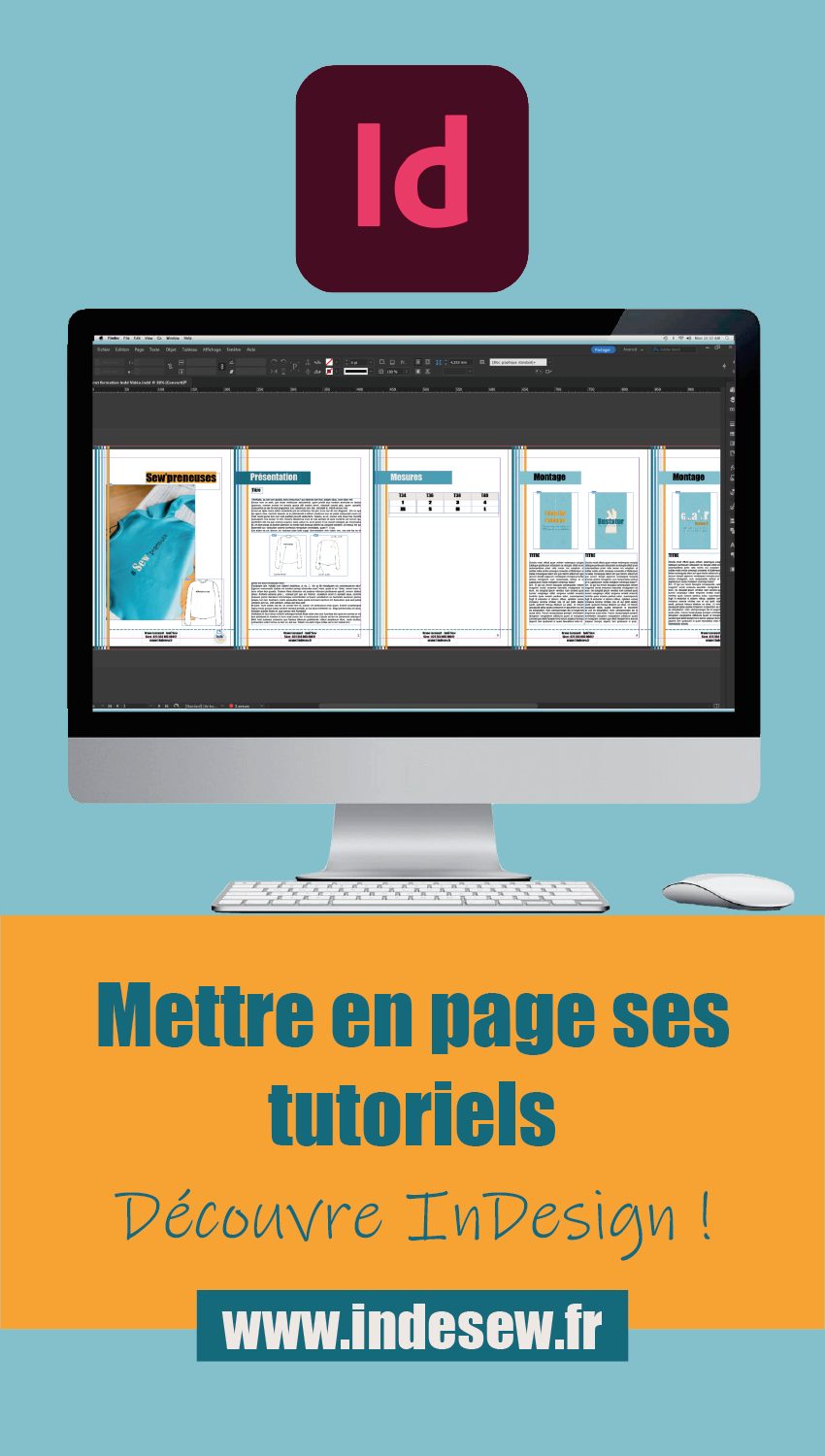 Mettre en page ses tutos couture sur InDesign ?