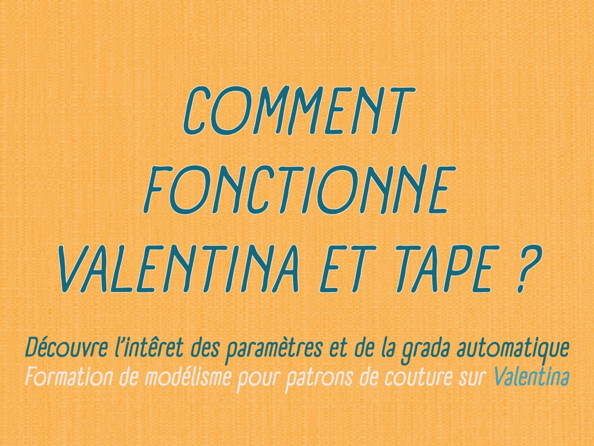 Paramètre Valentina 2 Paramètre Valentina 2